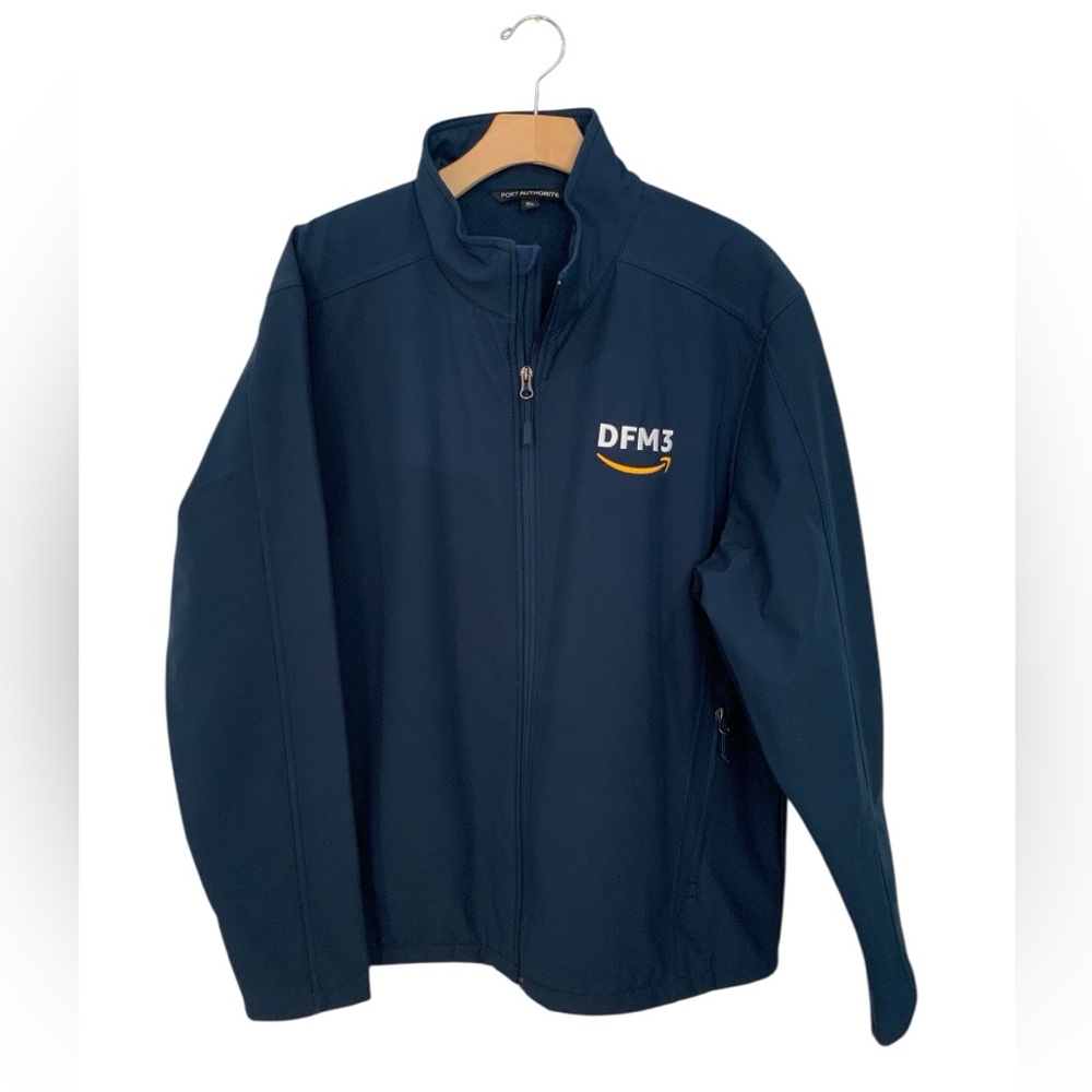NWOT Amazon Employee Zip Jacket  Embroidered Amazon "DFM3" logo. Port Authority